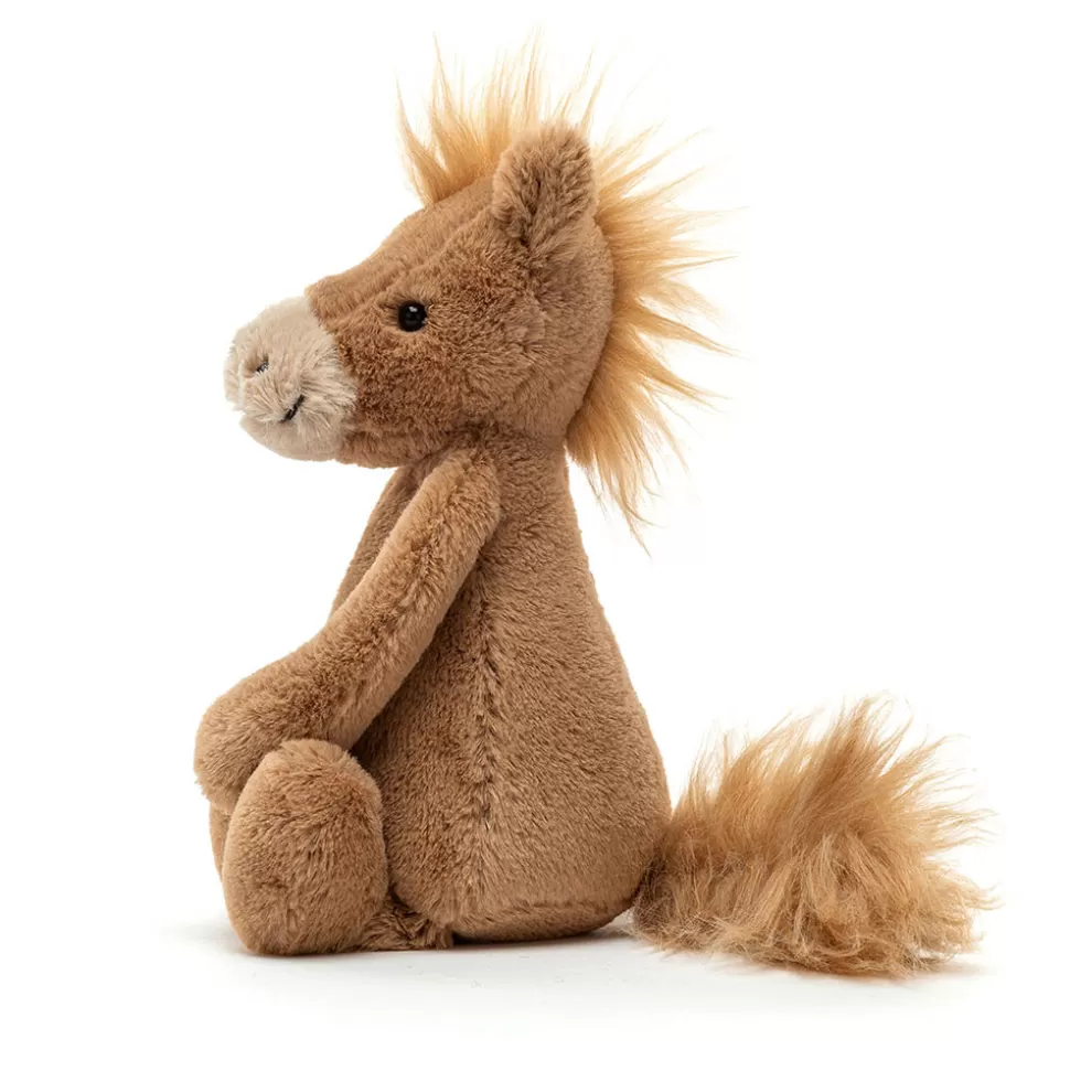 Poney Doux Jellycat - Peluche Sensorielle pour Câlins Réconfortants 

(：，
