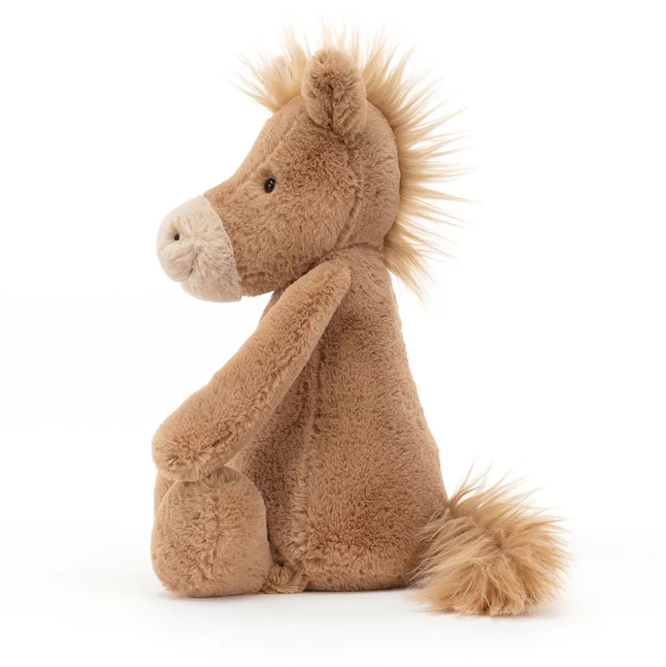 Poney Doux Jellycat - Peluche Sensorielle pour Câlins Réconfortants 

(：，