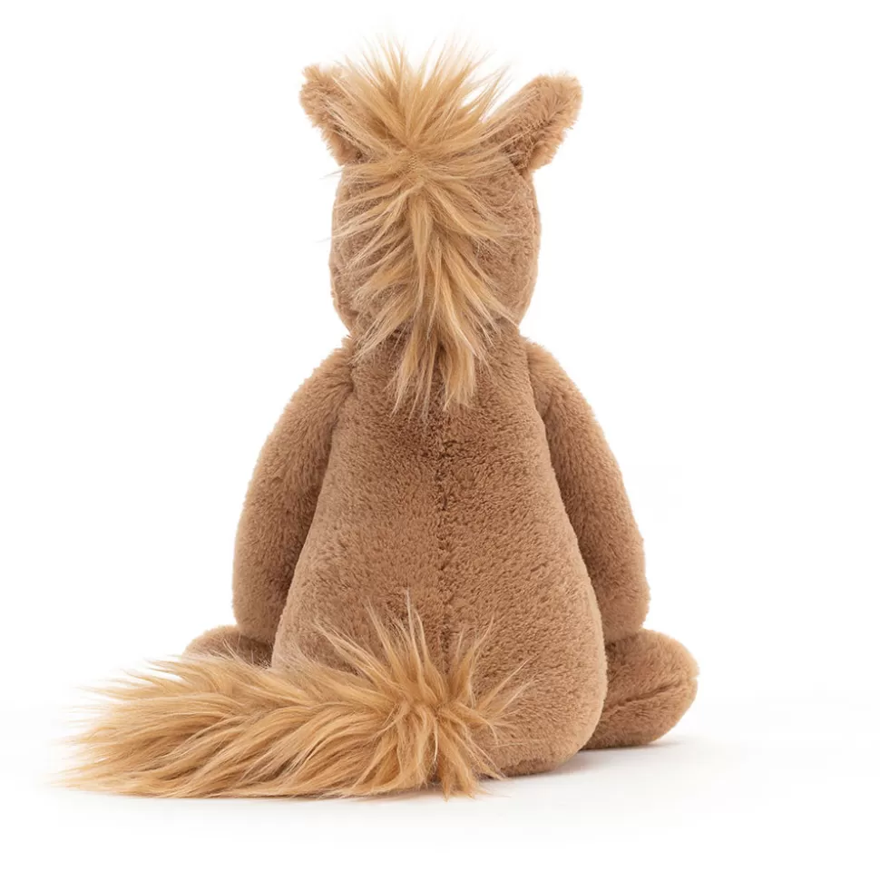Poney Doux Jellycat - Peluche Sensorielle pour Câlins Réconfortants 

(：，