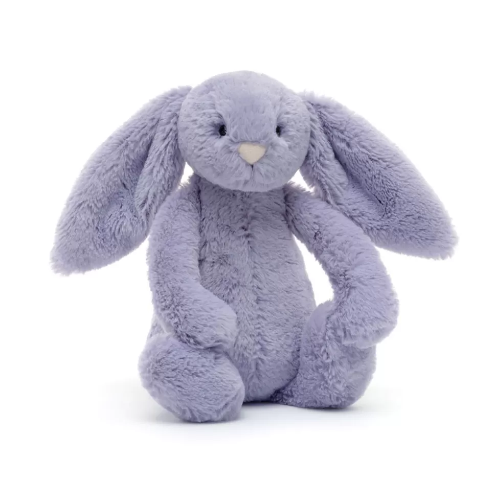 Lapin Timide Violet Velouté Jellycat - Doudou Peluche Douce à Câliner