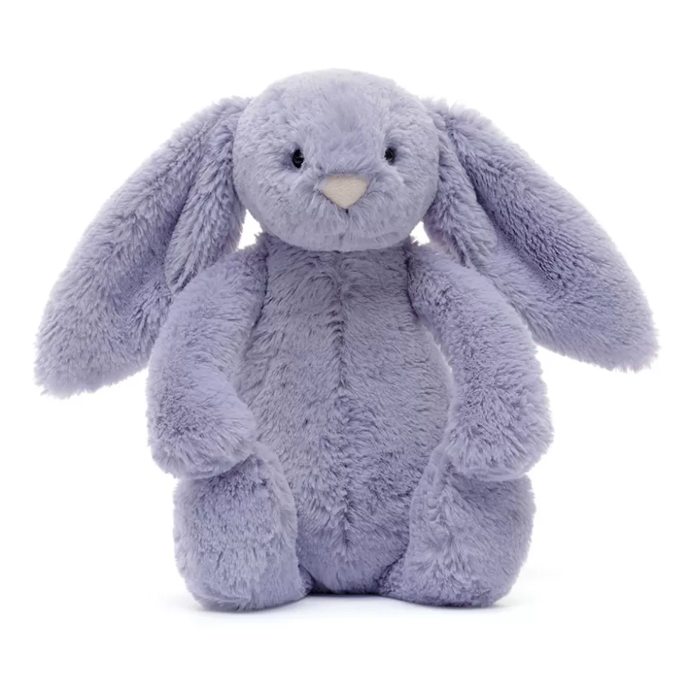Lapin Timide Violet Velouté Jellycat - Doudou Peluche Douce à Câliner