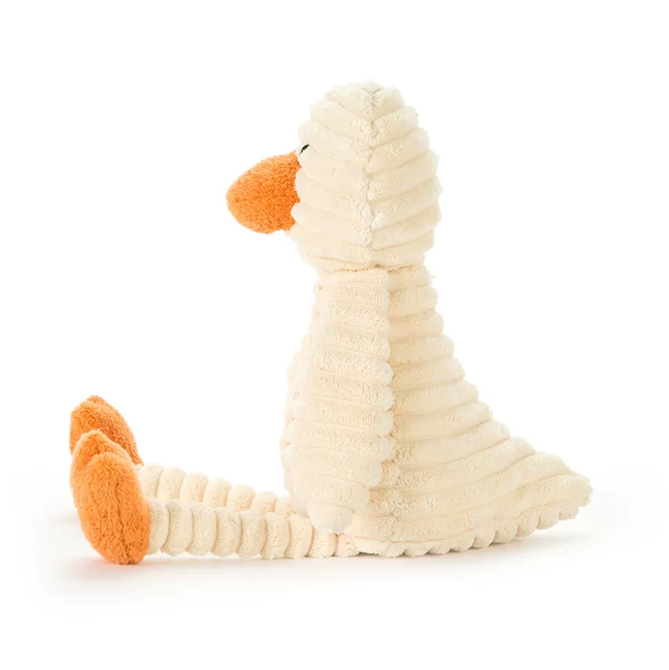 Doudou Peluche Sensoriel Bébé Caneton Cordy Roy - Jellycat Doux Câlins pour Nouveau-Nés