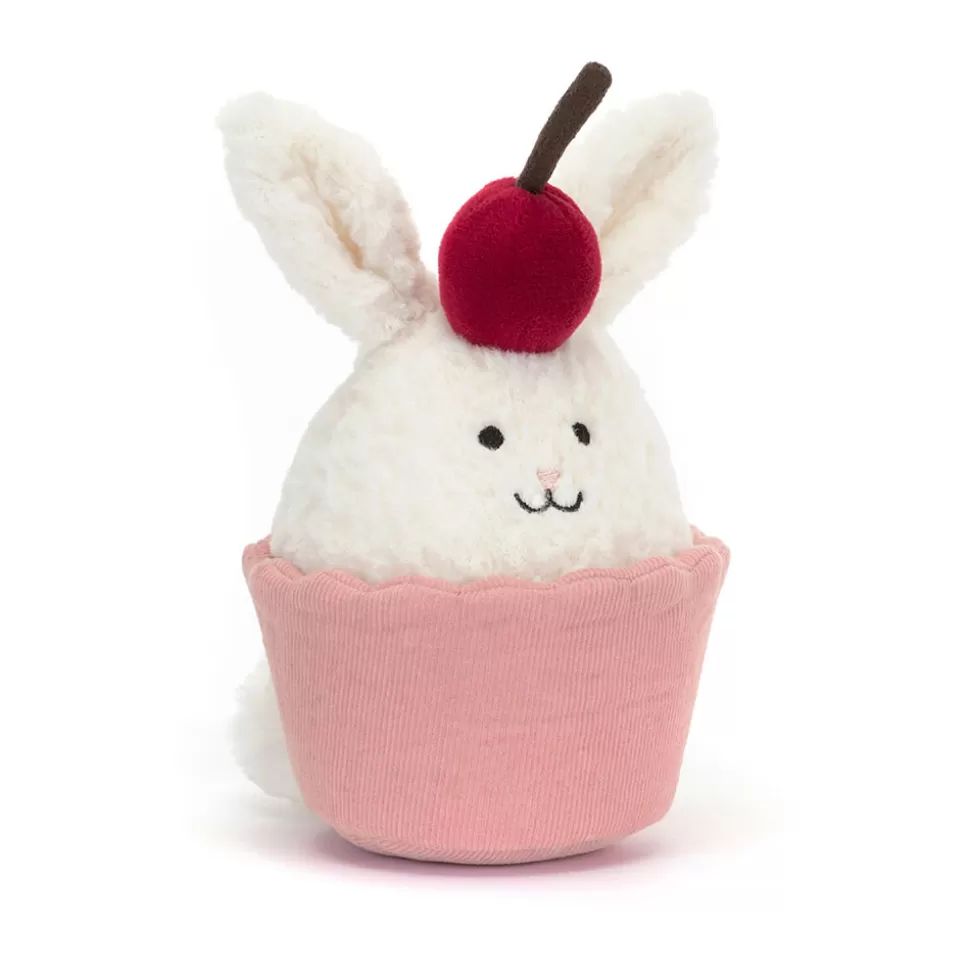 Lapin Cupcake Gourmand en Peluche Délicate - Collection Jellycat