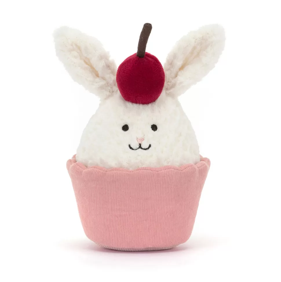 Lapin Cupcake Gourmand en Peluche Délicate - Collection Jellycat