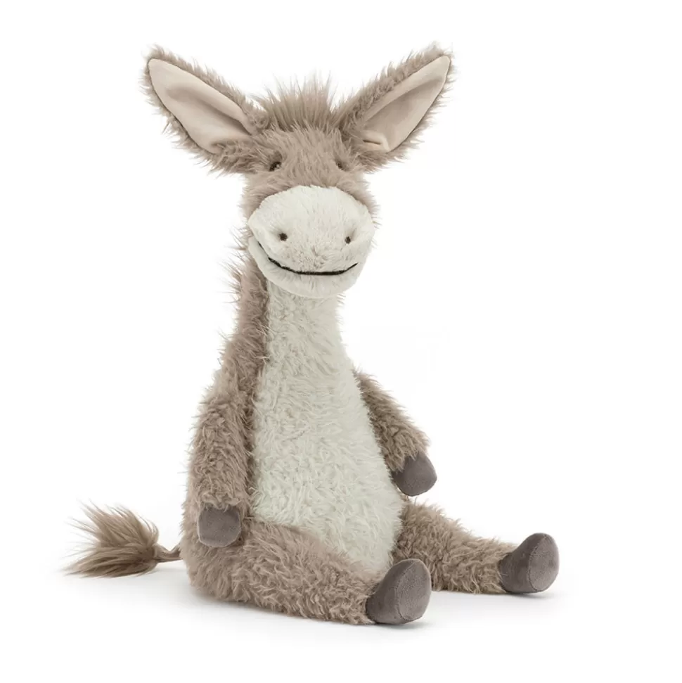 Doudou Peluche Jellycat - Dario le Tendre Âne, Compagnon Doux pour Câlins
