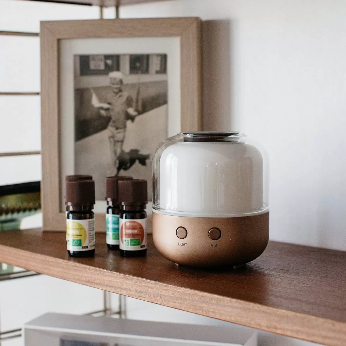 Nature & Découvertes - Élégant Diffuseur Élo pour Huiles Essentielles et Brume Parfumée | Ambiance Zen et Naturelle