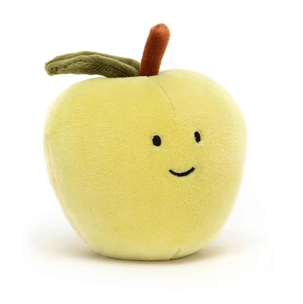 Doudou Pomme Adorable - Fruit Juteux Tout Doux par Jellycat, Texture Ultra Douce Idéal pour les Câlins