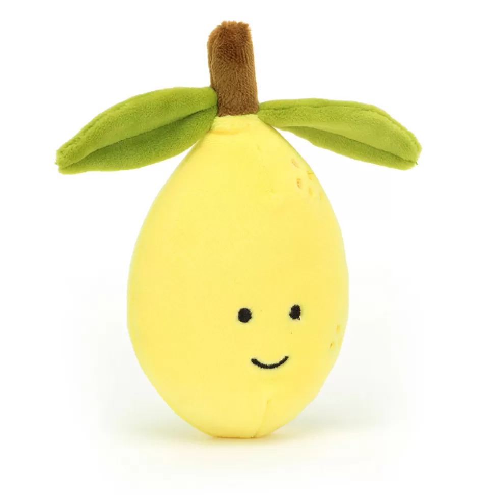 Jellycitron Doux - Peluche Gourmande en Forme de Fruit Acidulé