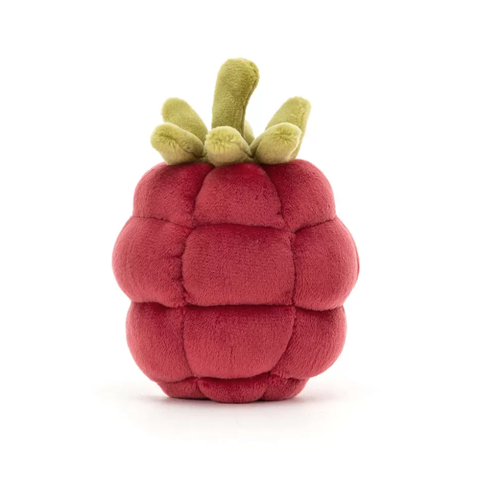 Doudou Framboise Textile Ultra Doux - Friandise Fruitée Jellycat pour Collectionneurs (Modèle Gourmandise Végétale)