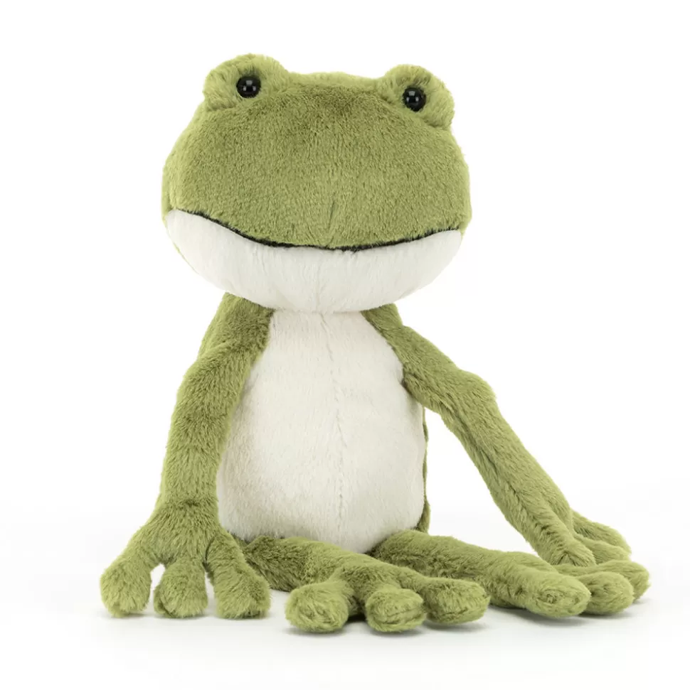 Finnegan le Doudou Grenouille - Peluche Sensorielle Ultra Douce Jellycat pour Enfants