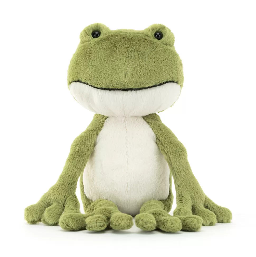 Finnegan le Doudou Grenouille - Peluche Sensorielle Ultra Douce Jellycat pour Enfants