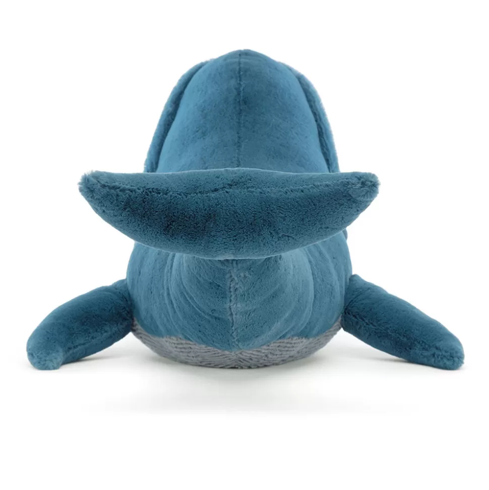 Jellycat - Gilbert la Doudou Baleine Bleue Géante | Peluche Sensorielle pour Enfants