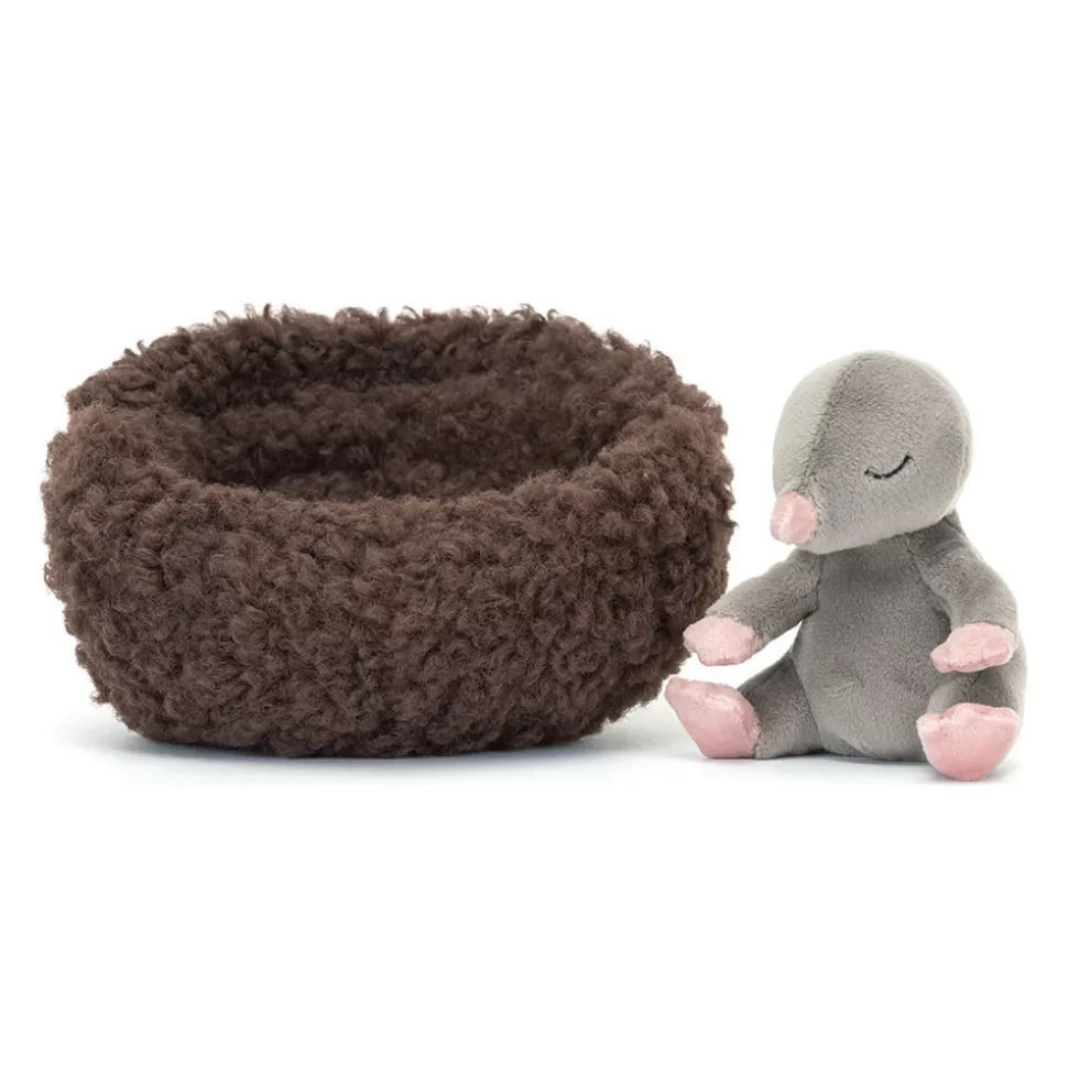 Doudou Taupe Hivernale Jellycat - Peluche Rêveuse pour Câlins Douillets 

(：Taupe Rêveuse en Hibernation - Doudou Sensoriel Jellycat Édition Limitée)