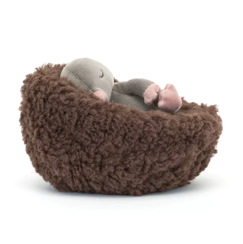 Doudou Taupe Hivernale Jellycat - Peluche Rêveuse pour Câlins Douillets 

(：Taupe Rêveuse en Hibernation - Doudou Sensoriel Jellycat Édition Limitée)