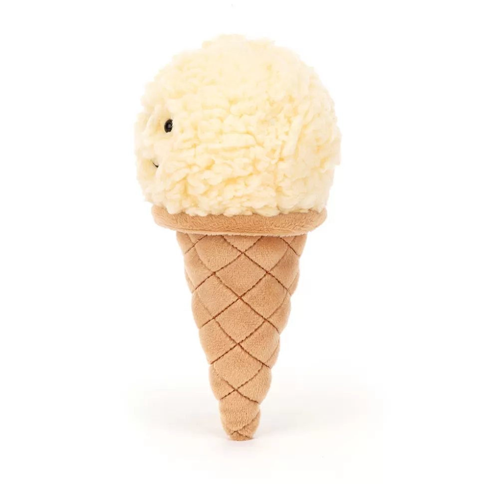 Doudou Gourmand Jellycat : Glace Vanille à Croquer