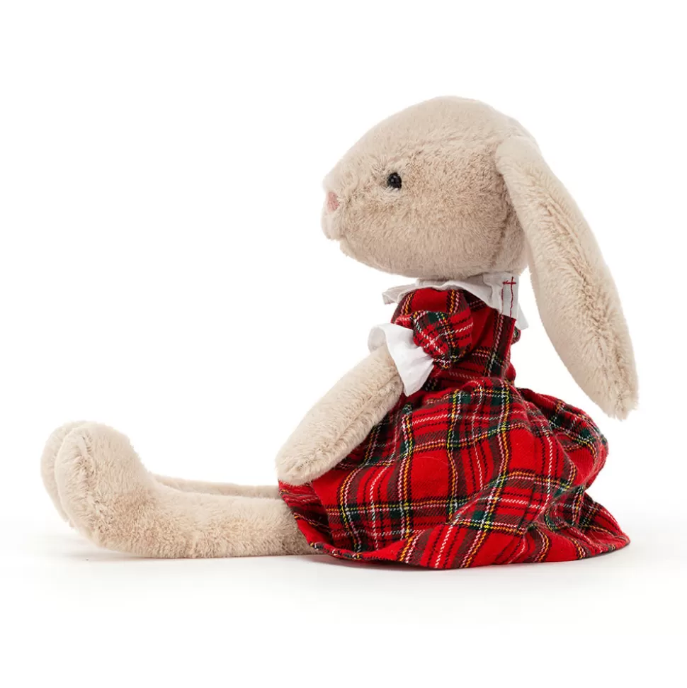 Lapin Lottie en Peluche Douce - Décoration Enfantine à Motifs Écossais Jellycat