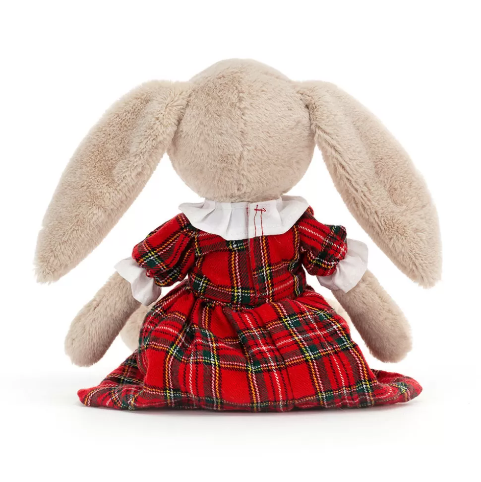 Lapin Lottie en Peluche Douce - Décoration Enfantine à Motifs Écossais Jellycat