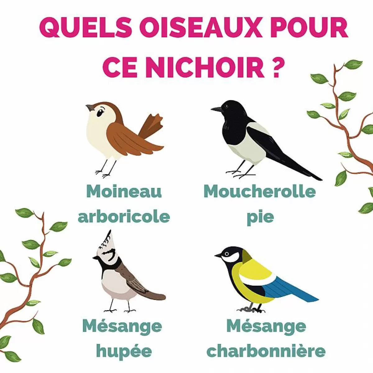 Nichoir design à monter soi-même - Esschert | Cabane écologique pour oiseaux