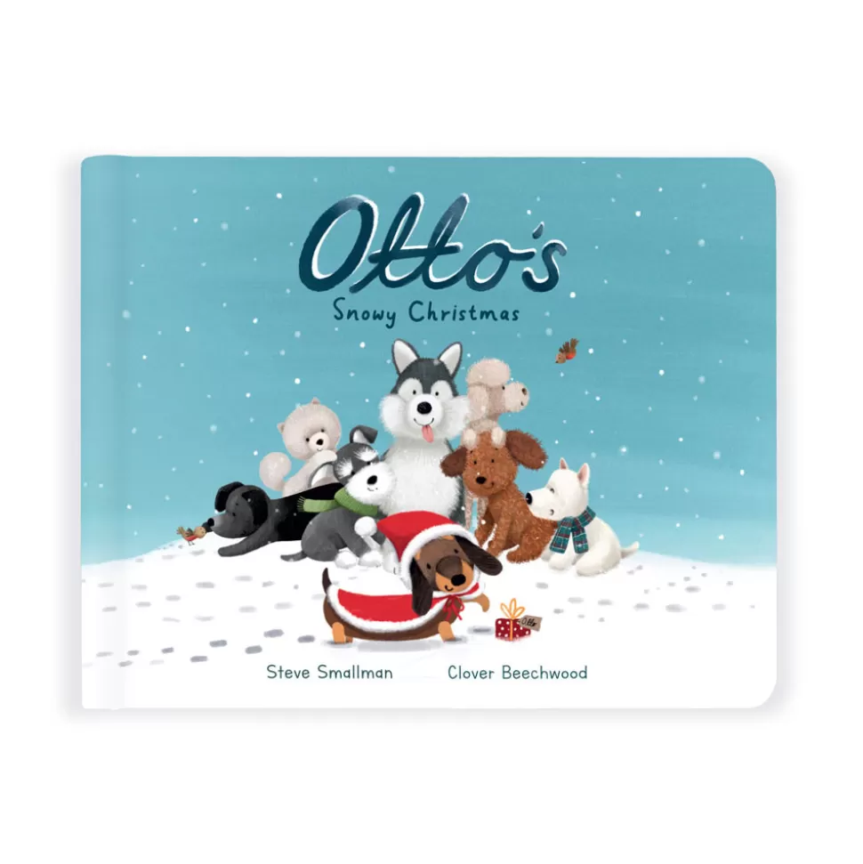 Découvrez Otto le Teckel de Jellycat : Livre de Noël Enneigé et Doudou Réconfortant pour l'Hiver