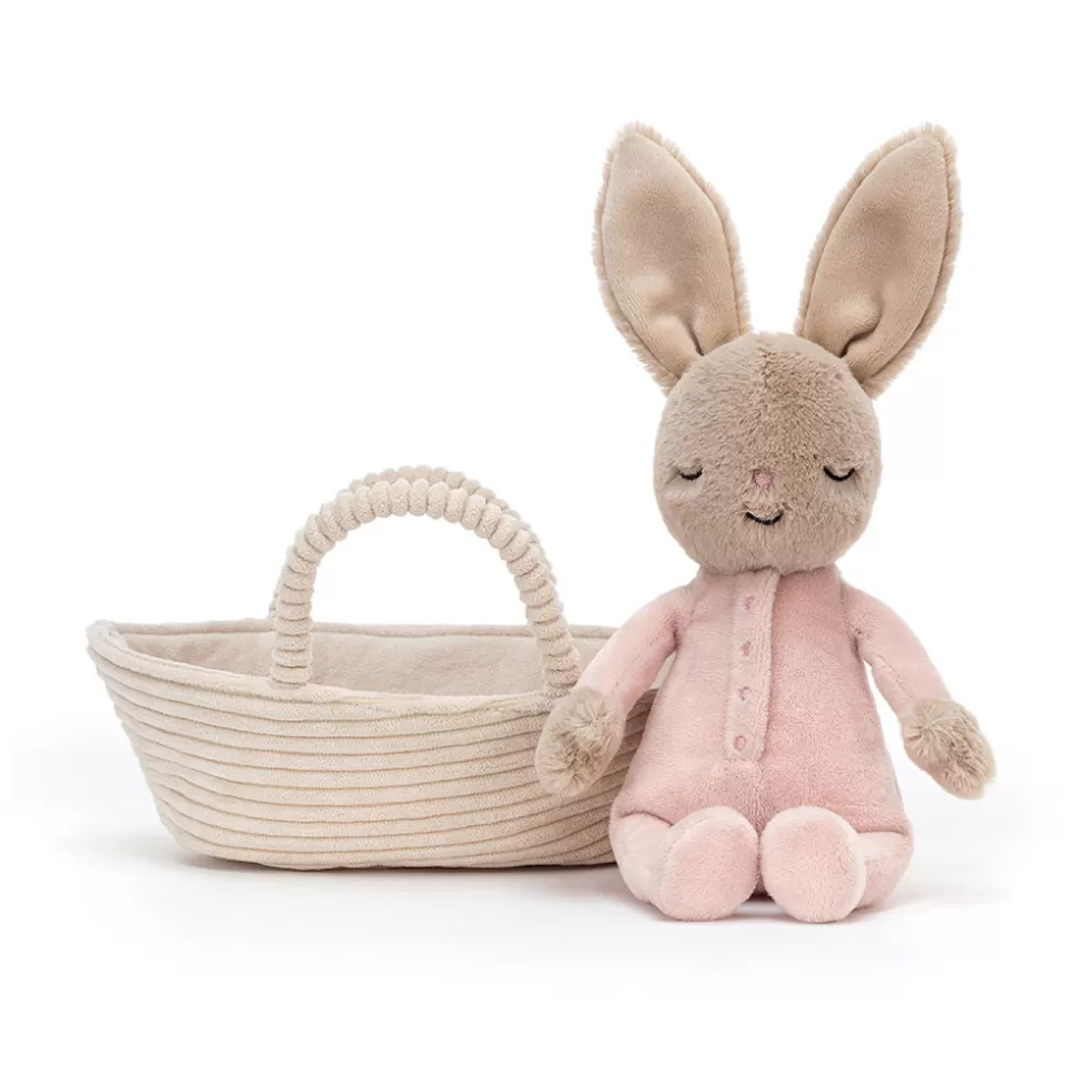 Lapinou Doudou Berceur Jellycat - Compagnon de Nuit pour Rêves Sereins