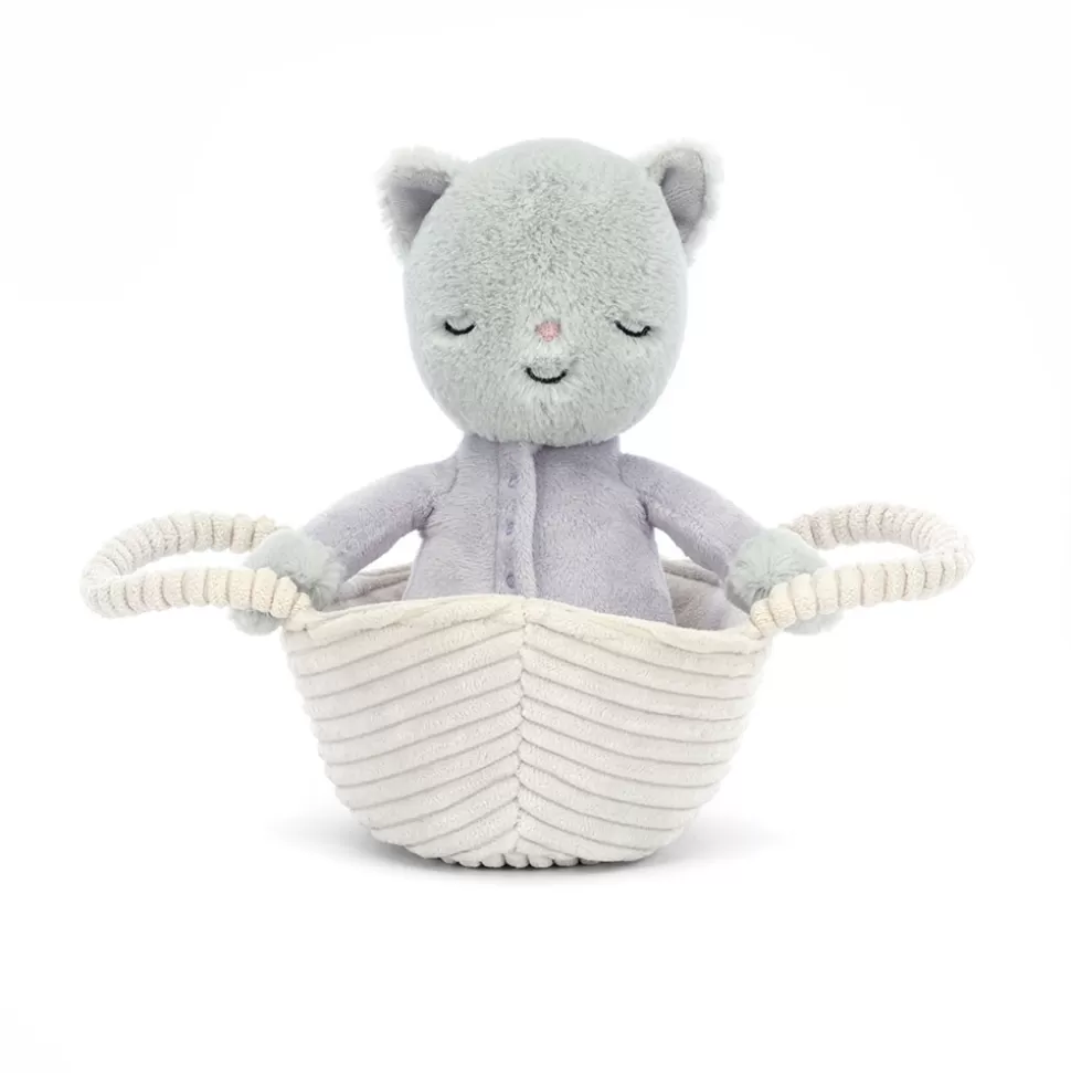 Doudou Bébé Chaton Berçant pour Nuit Douce - Peluche Câlin Jellycat