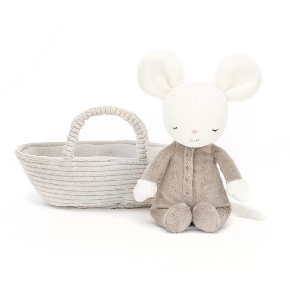 Jellychat Berceuse Souris - Doudou Musical pour Nuit Douce et Rêve Étoilé