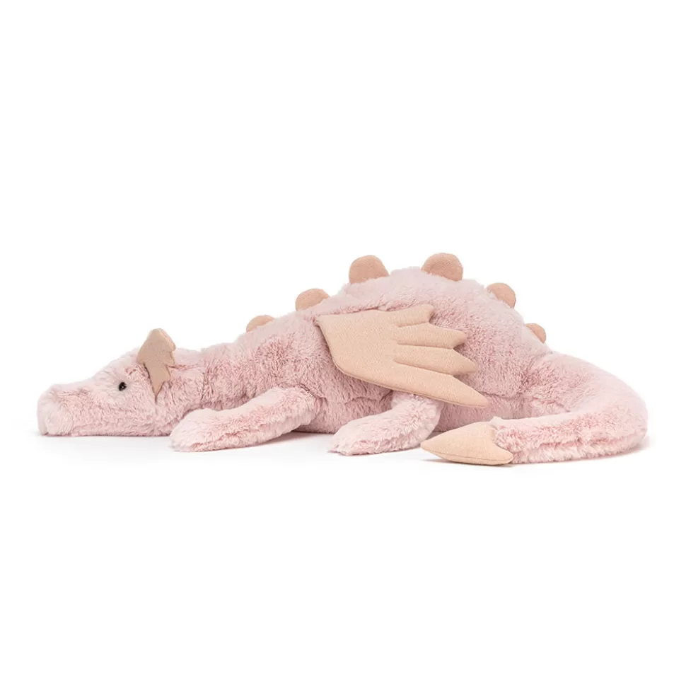Doudou Dragon Rosée Magique Jellycat - Peluche Dragon à Câliner