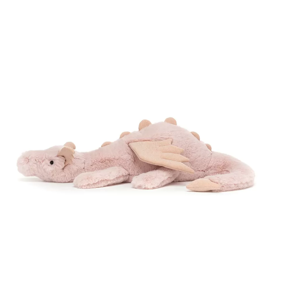 Doudou Dragon Rosée Magique Jellycat - Peluche Dragon à Câliner