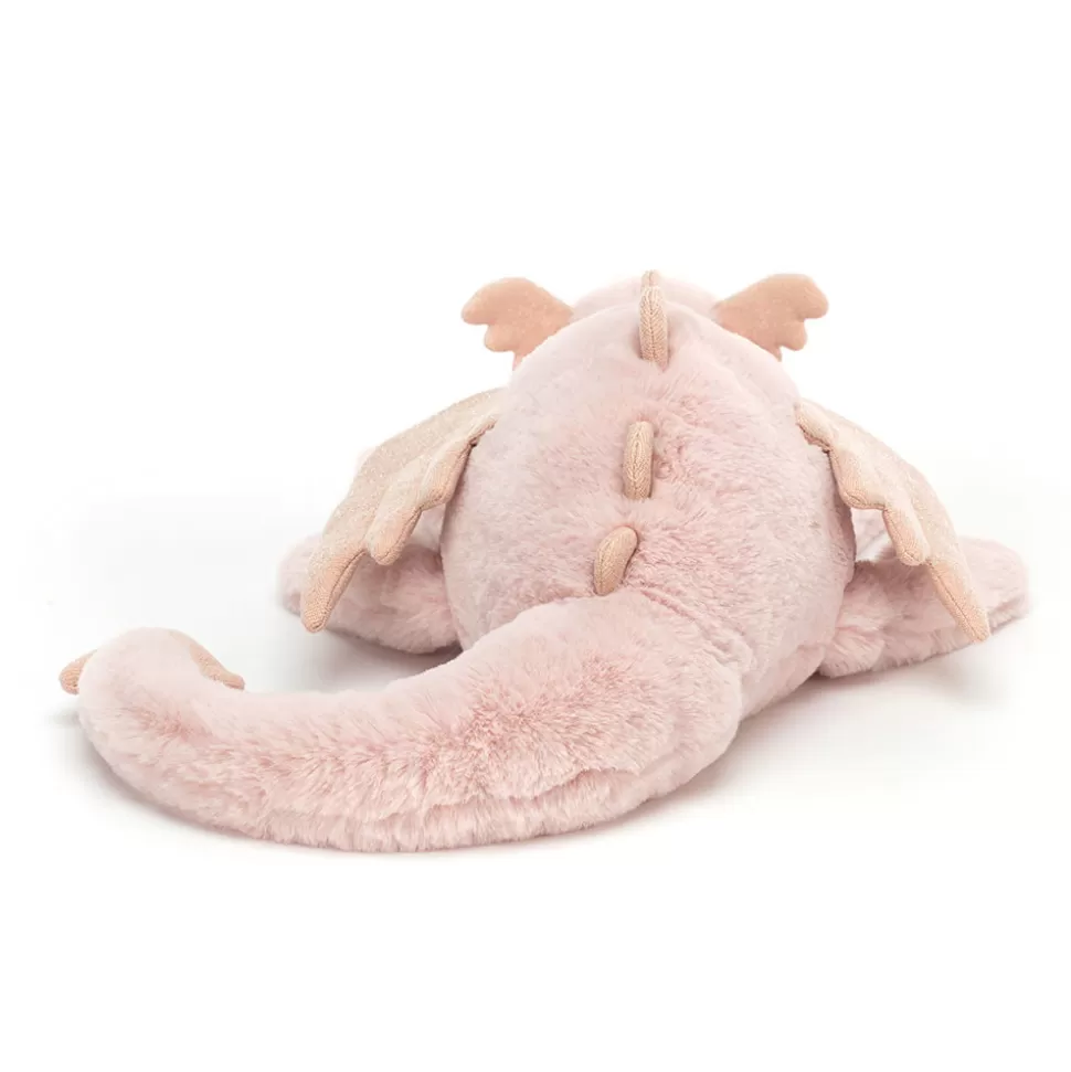 Doudou Dragon Rosée Magique Jellycat - Peluche Dragon à Câliner