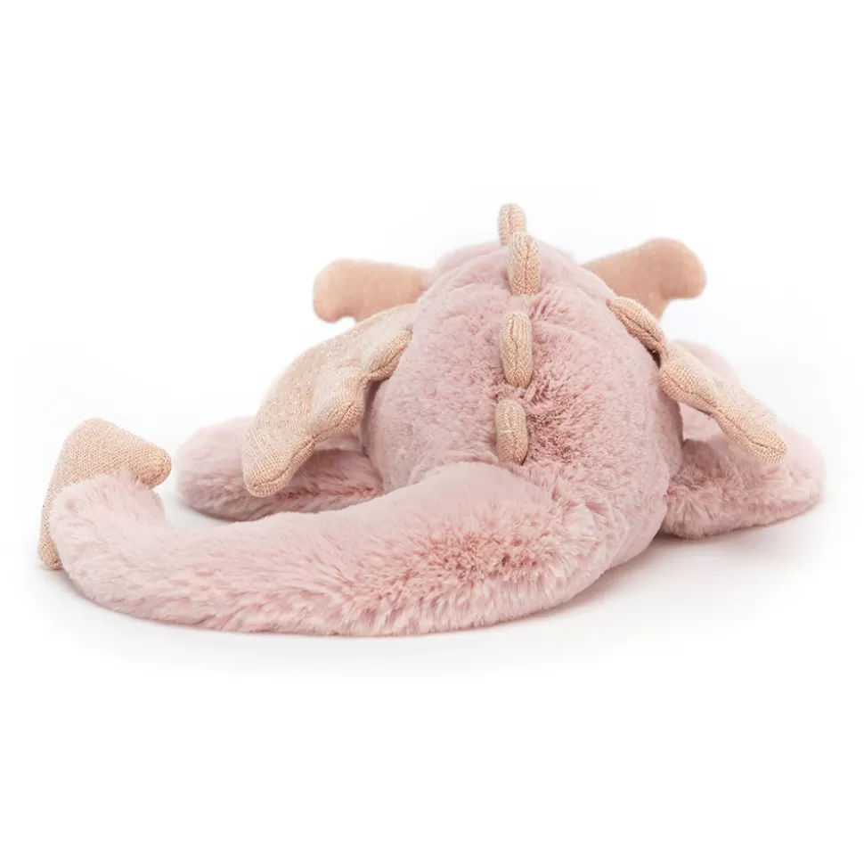 Doudou Dragon Rosée Magique Jellycat - Peluche Dragon à Câliner