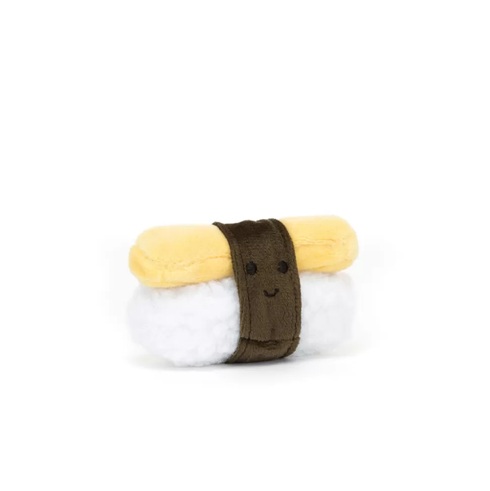 JellyCat Peluche Sensorielle Sushi-Œuf Décalé - Doudou Créatif pour Bébé et Enfant Jouet Éducatif Adorable