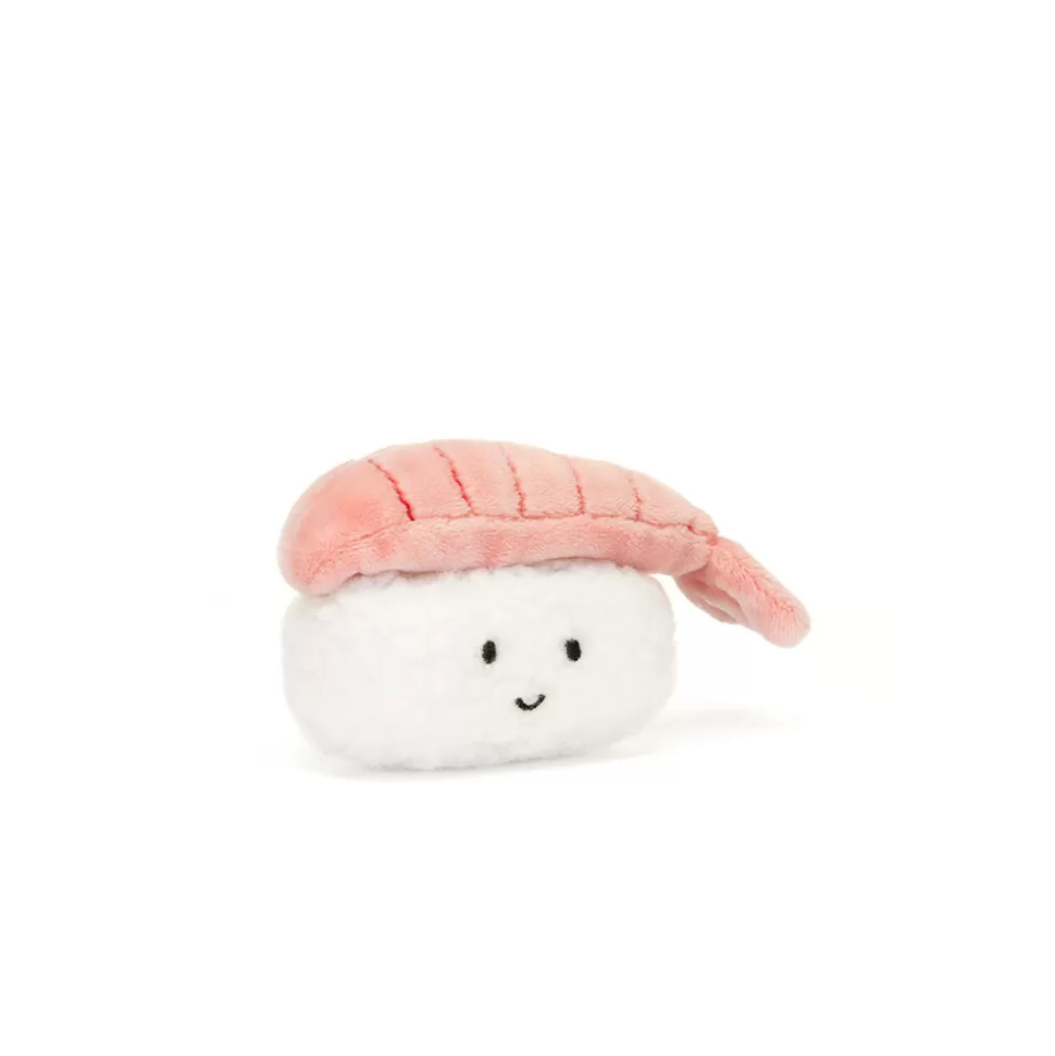 Doudou Sushi Nigiri Malicieux Jellycat - Peluche Gourmet Espiègle 

(：，
