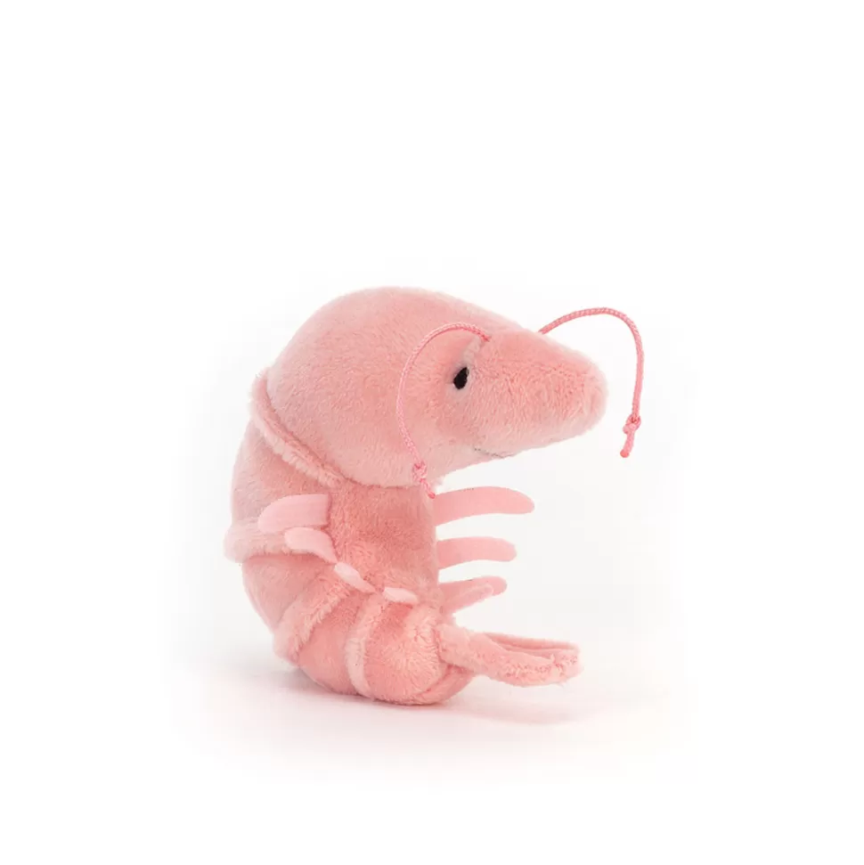 Crevette Marine Jellycat - Doudou Fruit de Mer Exquis pour Moments Câlins