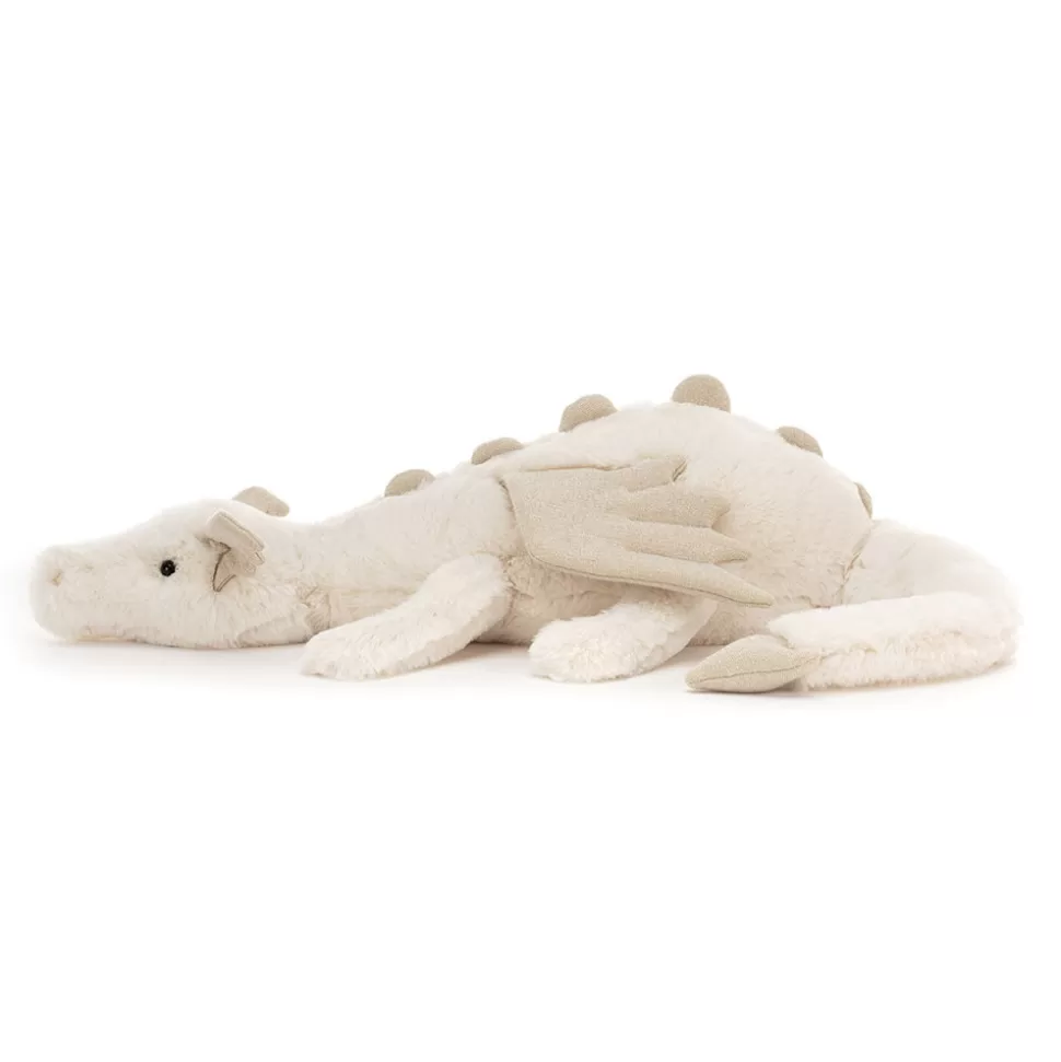 Jellycat Dragon des Neiges – Doudou Peluche Hivernale pour Enfants, Tout Doux et Câlin