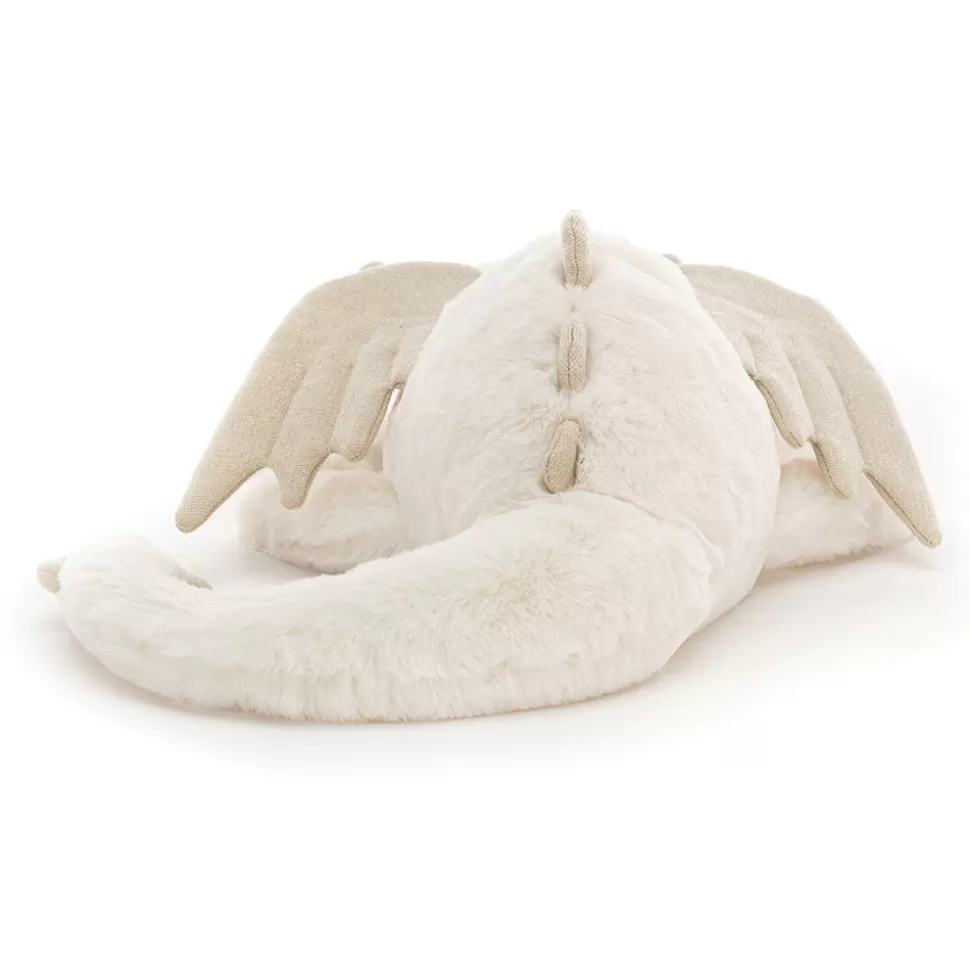 Jellycat Dragon des Neiges – Doudou Peluche Hivernale pour Enfants, Tout Doux et Câlin
