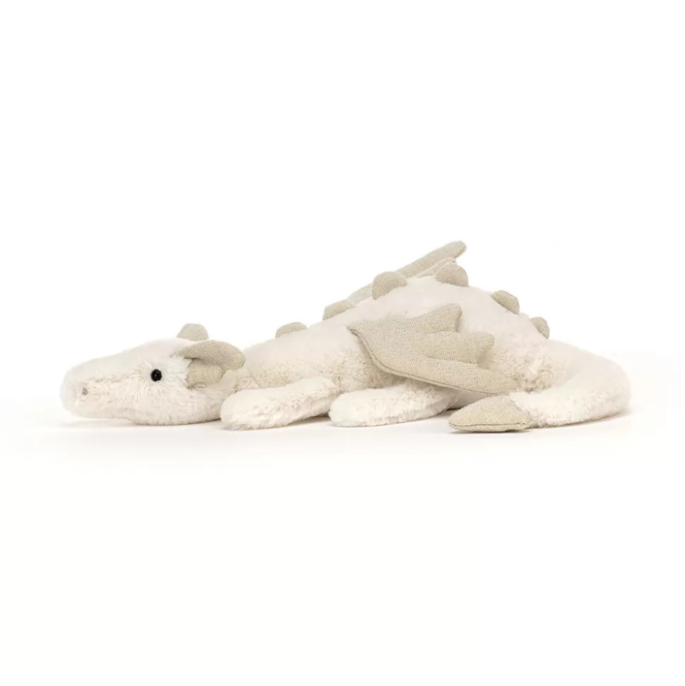 Jellycat Dragon des Neiges – Doudou Peluche Hivernale pour Enfants, Tout Doux et Câlin