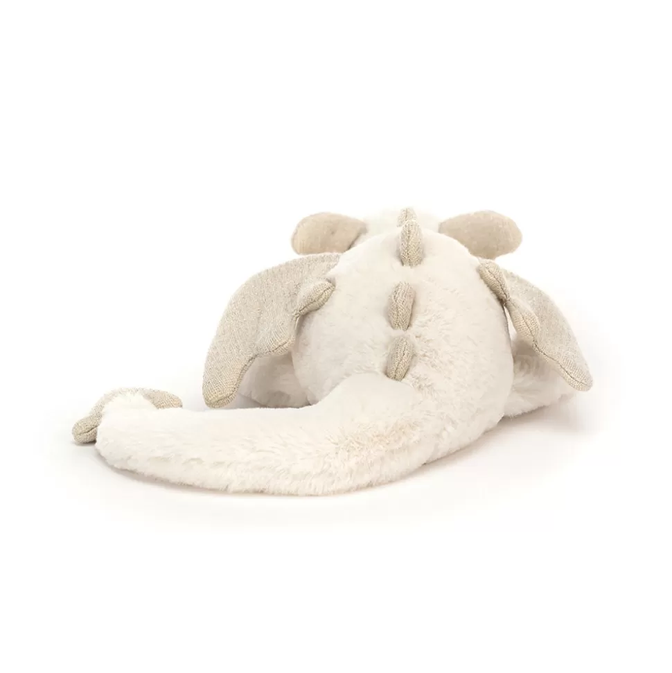 Jellycat Dragon des Neiges – Doudou Peluche Hivernale pour Enfants, Tout Doux et Câlin