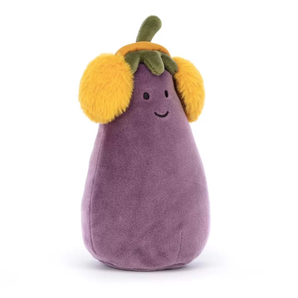 Jellycat Doudou Émouvant : Aubergine Pétillante et Réconfortante