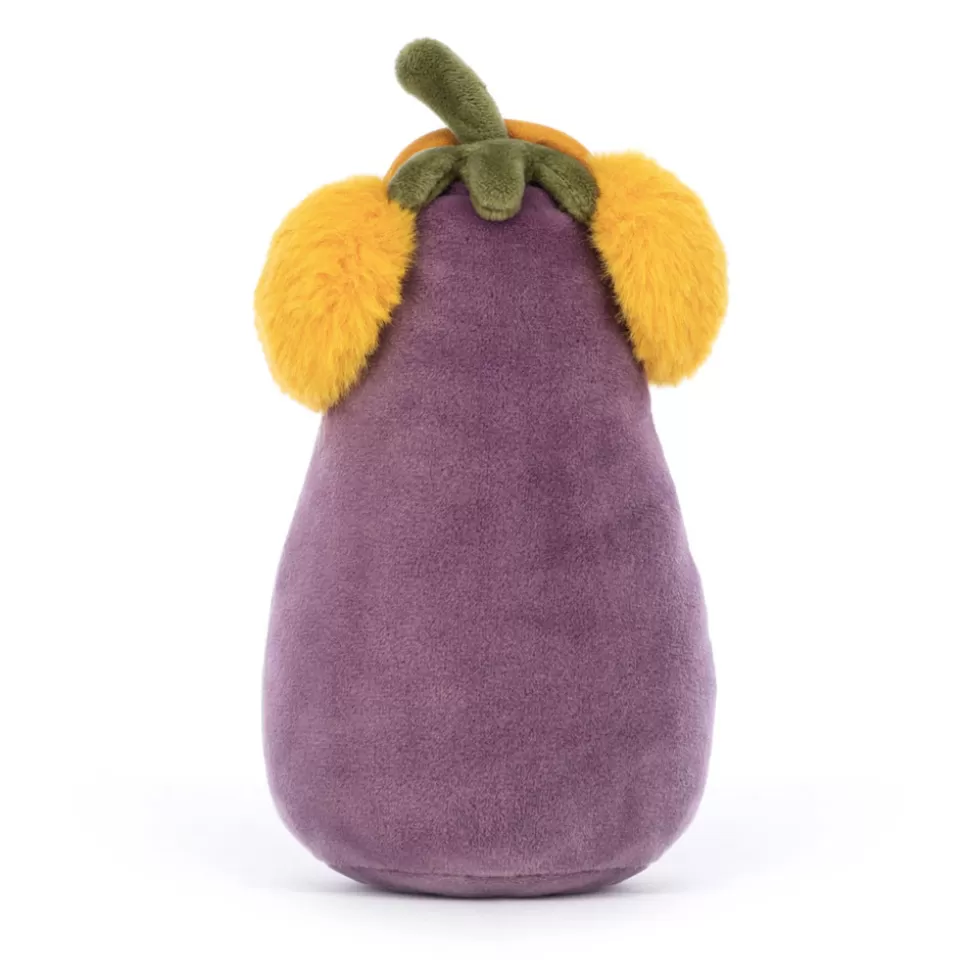 Jellycat Doudou Émouvant : Aubergine Pétillante et Réconfortante