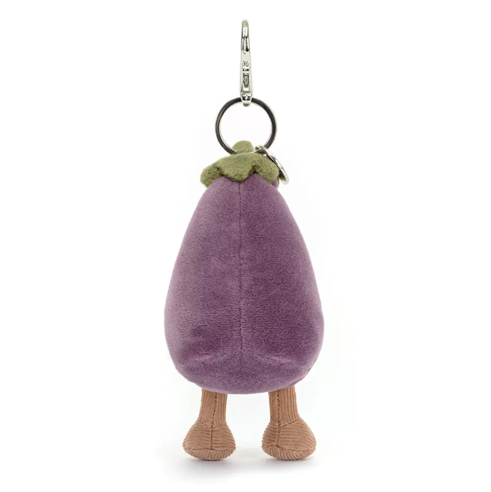 Jellycat Amigurumi d'Aubergine - Porte-Clés Mignon Légumes Joyeux