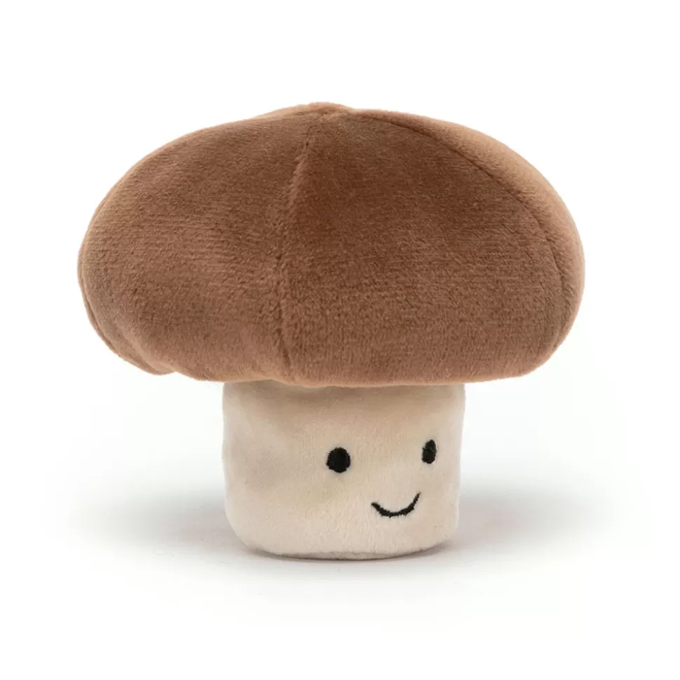 Jellycat Doudou Champignon Légume - Adorable Compagnon de Jeu en Peluche Dynamique