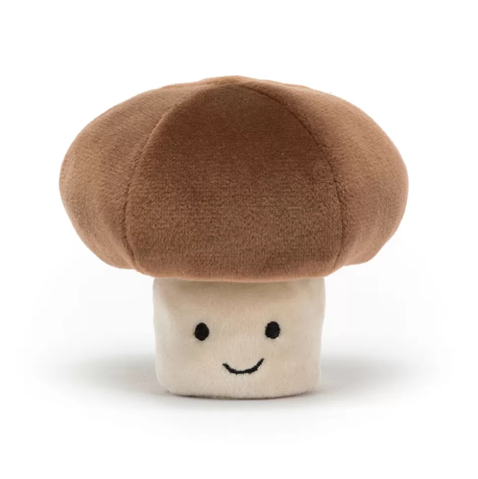 Jellycat Doudou Champignon Légume - Adorable Compagnon de Jeu en Peluche Dynamique