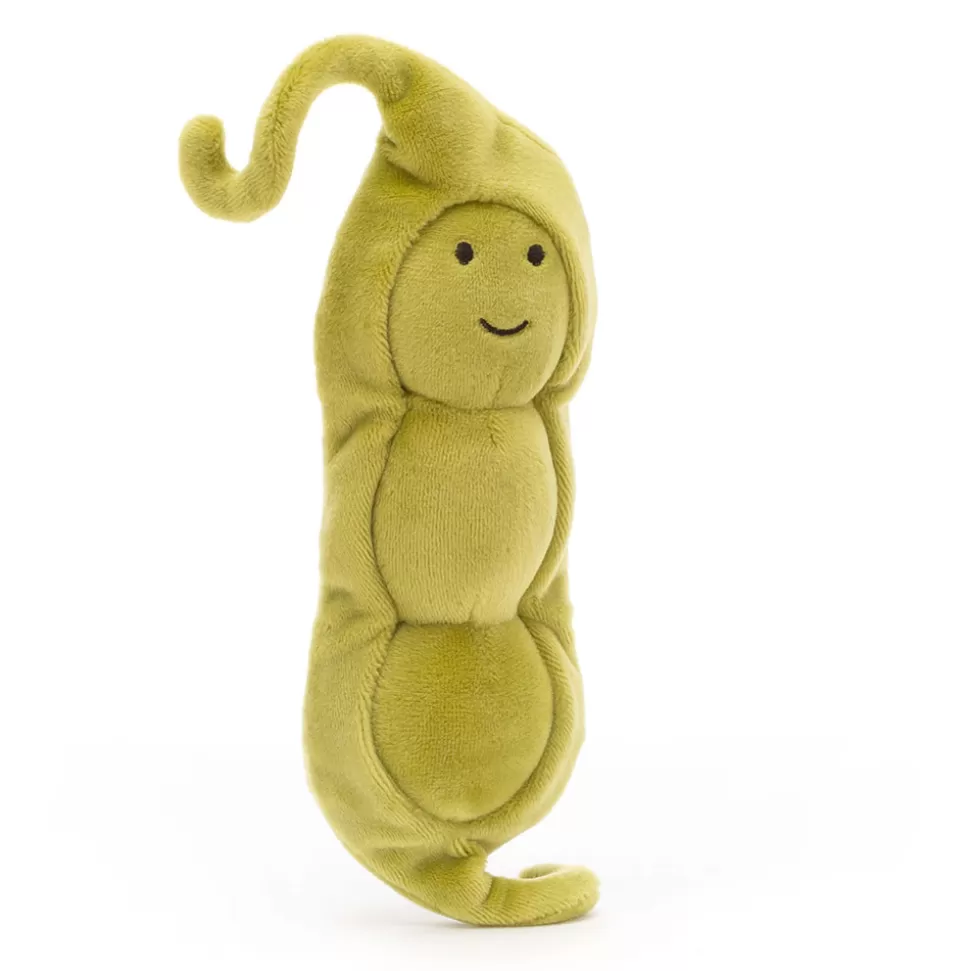 Jellycat Doudou Légume Dynamique - Petit Pois Doux et Attrayant