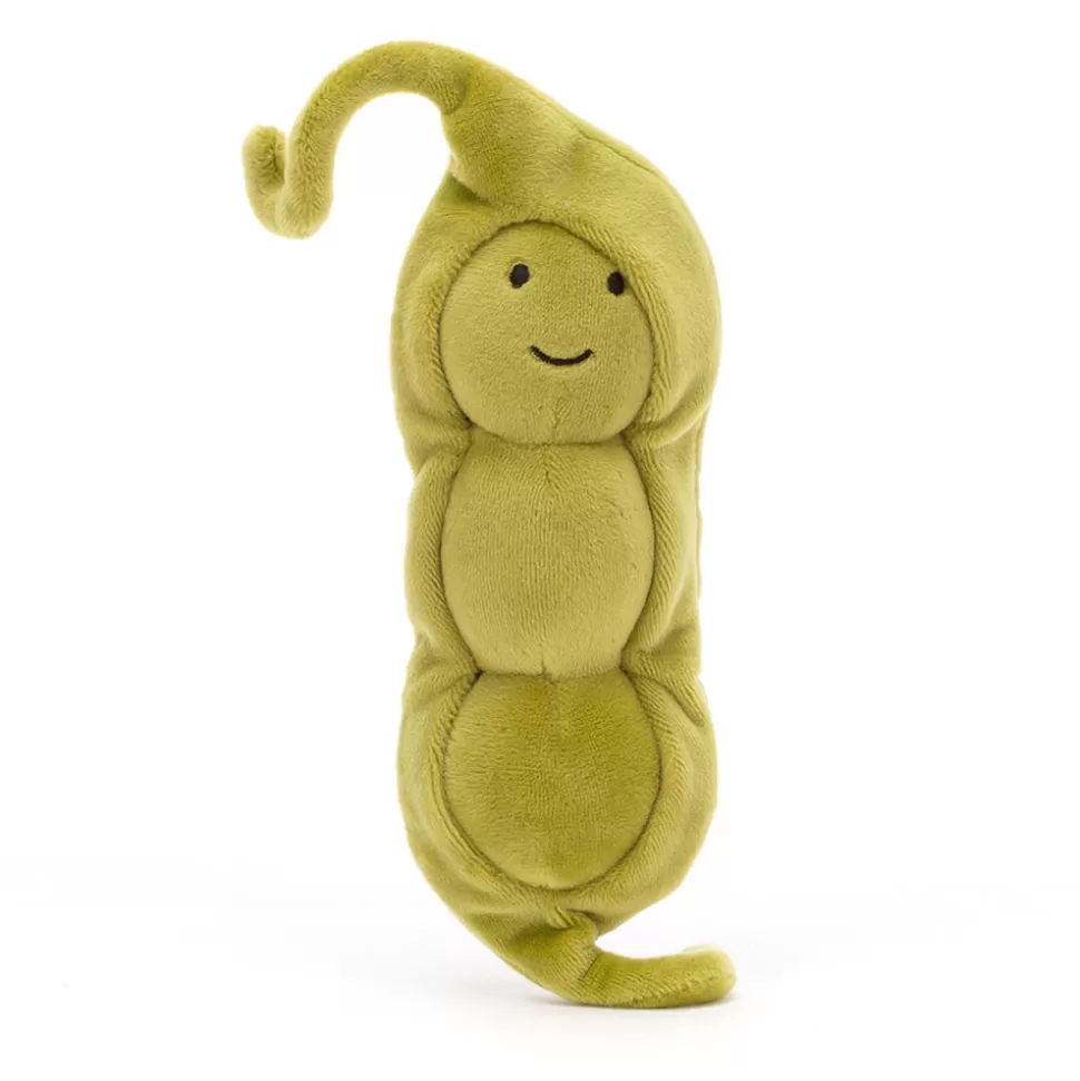 Jellycat Doudou Légume Dynamique - Petit Pois Doux et Attrayant