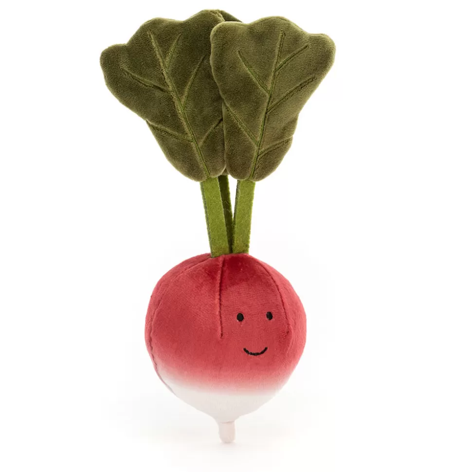 Jellycat Radis Doudou Plein de Vie - Légume Rigolo en Peluche pour Enfants Adorable