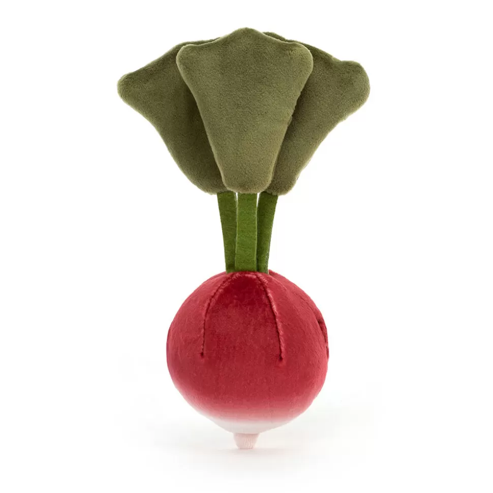 Jellycat Radis Doudou Plein de Vie - Légume Rigolo en Peluche pour Enfants Adorable