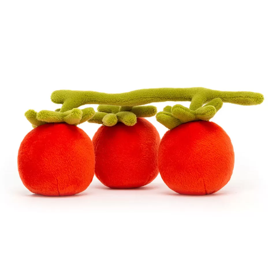 Jellycat Tomate Dynamique - Peluche Sensorielle Légume Amusant pour Enfants, Douceur et Fantaisie