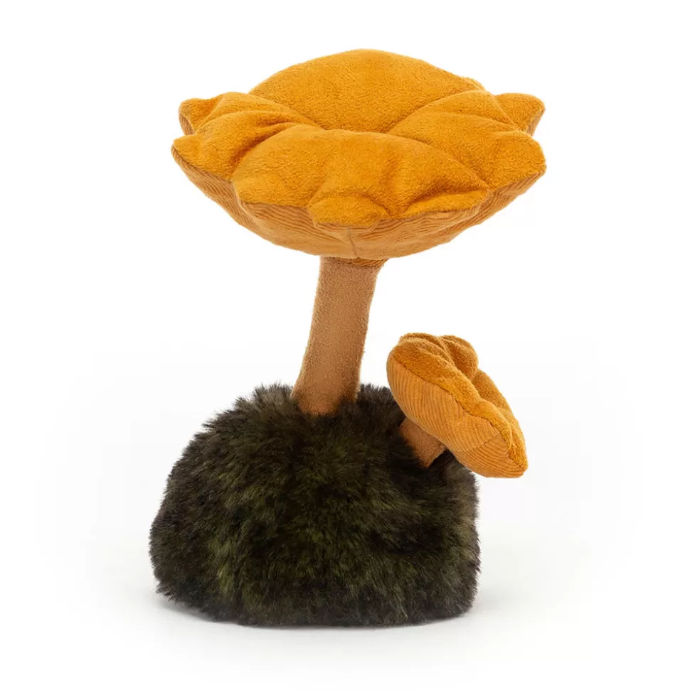 Jellycat - Peluche Champignon Girolle en Coton Doux, Douce Créature Sylvestre pour Câlins Forestiers