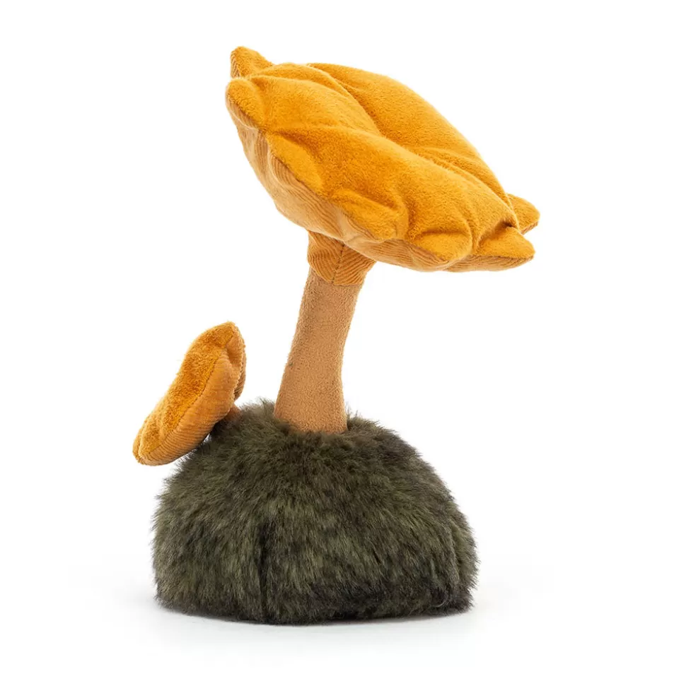 Jellycat - Peluche Champignon Girolle en Coton Doux, Douce Créature Sylvestre pour Câlins Forestiers