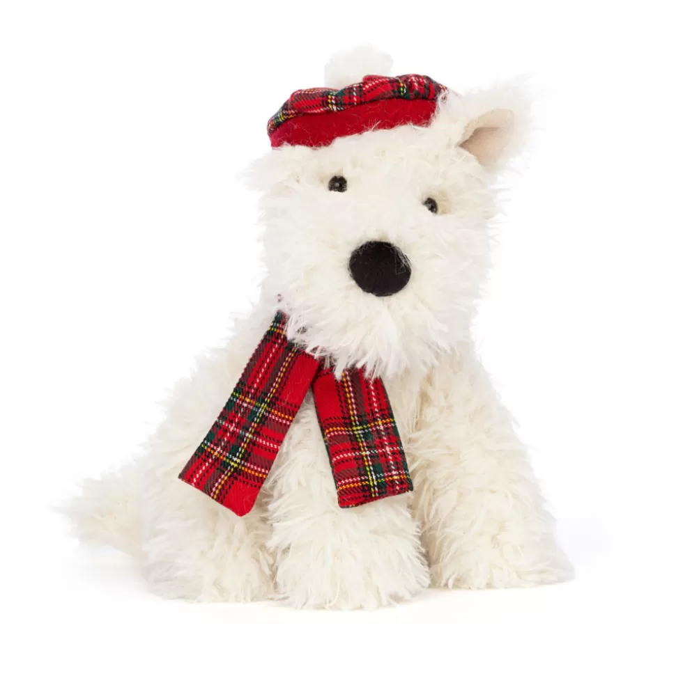 Jellycat Scottie Dog Munro - Doudou d'Hiver Réconfortant et Compagnon Câlin